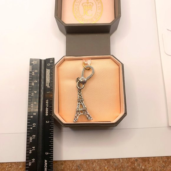 Juicy Couture Silver Eiffel Tower Charm New in Box - Picture 1 of 1